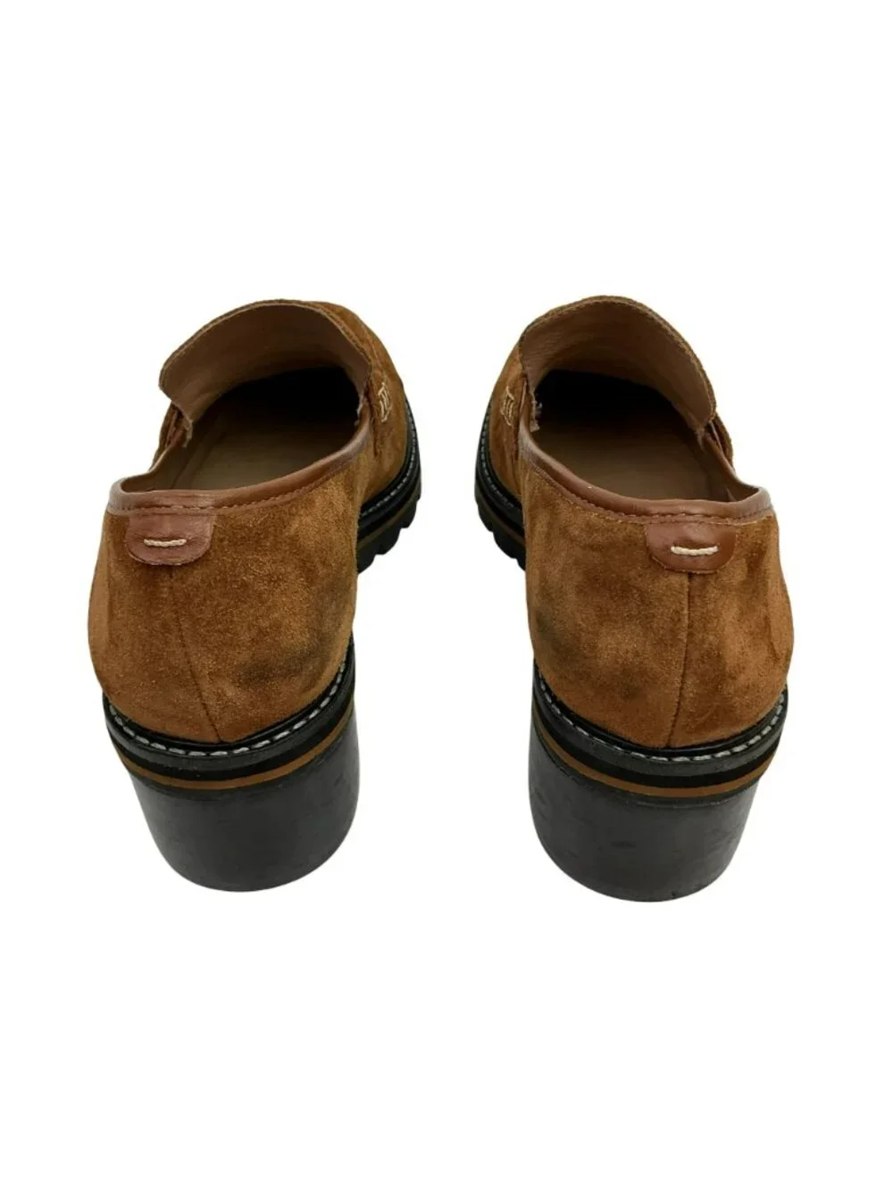 Bernardo Selma Suede Slip On Penny Loafers Womens 10M Cognac Brown - Picture 9 of 16